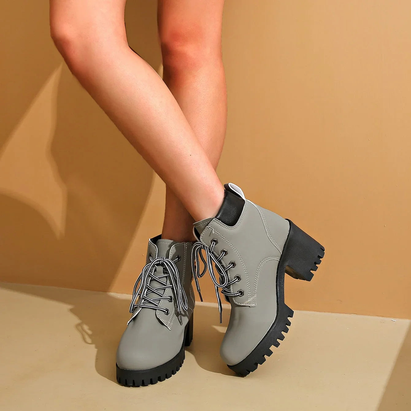 Bota de Cuero Invierno Navidad