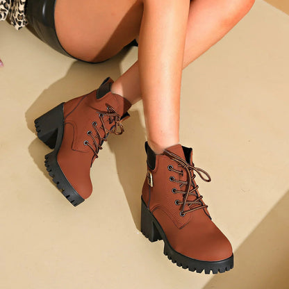 Bota de Cuero Invierno Navidad